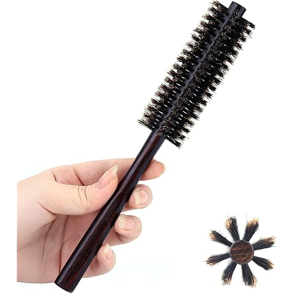 Amazon | Isinis Large Black Handle Pure Boar Bristle Hair